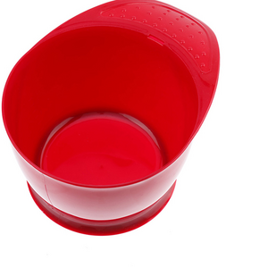DEWAL Чаша для краски, красная , с ручкой, с прорезиненной вставкой 320мл, T-21red 