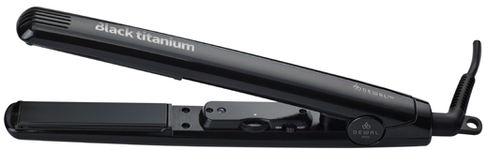 Щипцы-выпрямители DEWAL PRO Black Titanium, 25х90 мм, с терморег, титаново-турмалин. покрытие 0(м-к