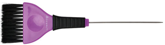 Кисть для окрашивания DEWAL, со спицей ,черная с фиолетовым, широкая 50 мм, JB-002
