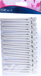 Зажимы для волос алюм/нейлон. 12 шт белые SIBEL ; упак (10 шт), 934073301